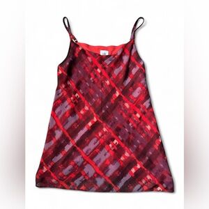 Cabi Red and Purple Patterned Top
